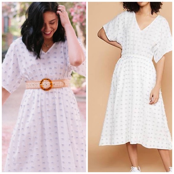 Lou & Grey Dresses & Skirts - NWT Lou & Grey Pom Pom white dress sz Med